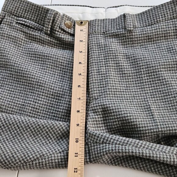 ASOS Suit Men Blazer US 40 Trousers 32x30/28 Houndstooth Wool Blend Lined Preppy - Picture 9 of 16